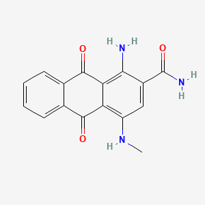 1-Amino-9,10-dihydro-4-(methylamino)-9,10-dioxoanthracene-2-carboxamide