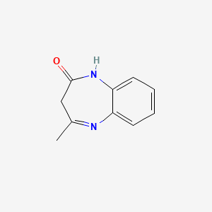 molecular formula C10H10N2O B1617681 1,3-Dihydro-4-methyl-2H-1,5-benzodiazepin-2-one CAS No. 6276-48-8