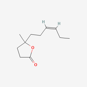 molecular formula C11H18O2 B1617698 (Z)-5-Hex-3-enyldihydro-5-methylfuran-2(3H)-one CAS No. 70851-61-5