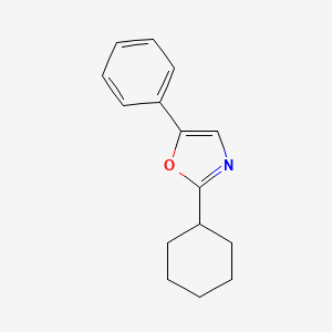 molecular formula C15H17NO B1617699 2-Cyclohexyl-5-phenyloxazole CAS No. 18860-06-5