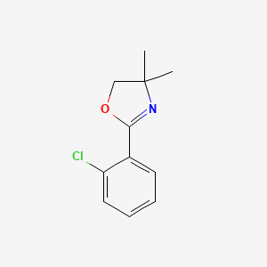 molecular formula C11H12ClNO B1617705 2-(2-Chlorophenyl)-4,5-dihydro-4,4-dimethyloxazole CAS No. 98191-99-2