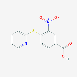 molecular formula C12H8N2O4S B1617709 3-Nitro-4-(2-pyridylthio)benzoic acid CAS No. 219930-74-2
