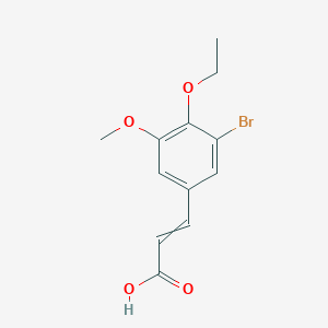 B1617710 (E)-3-(3-Bromo-4-ethoxy-5-methoxyphenyl)acrylic acid CAS No. 354531-46-7