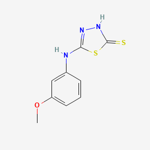 molecular formula C9H9N3OS2 B1617711 5-[(3-メトキシフェニル)アミノ]-1,3,4-チアゾール-2-チオール CAS No. 68161-58-0