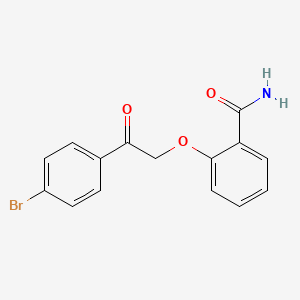 molecular formula C15H12BrNO3 B1617714 2-[2-(4-Bromophenyl)-2-oxoethoxy]benzamide CAS No. 337925-74-3