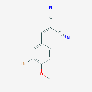 molecular formula C11H7BrN2O B1617716 2-[(3-Bromo-4-methoxyphenyl)methylidene]propanedinitrile CAS No. 313670-97-2
