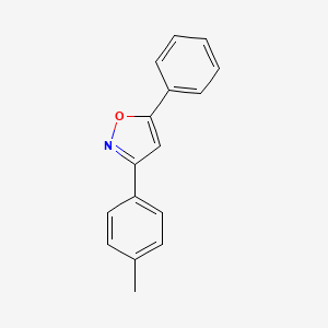 molecular formula C16H13NO B1617726 Isoxazole, 3-(4-methylphenyl)-5-phenyl- CAS No. 29329-38-2