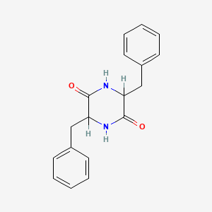 molecular formula C18H18N2O2 B1617735 3,6-二苄基哌嗪-2,5-二酮 CAS No. 2308-61-4