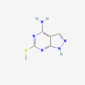 B1617806 6-(Methylthio)-1H-pyrazolo[3,4-d]pyrimidin-4-amine CAS No. 5444-29-1