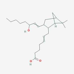 molecular formula C24H40O3 B161782 (Z)-7-[(1S,2R,3R,5S)-3-[(E,3S)-3-羟基辛-1-烯基]-6,6-二甲基-2-双环[3.1.1]庚基]庚-5-烯酸 CAS No. 71111-01-8