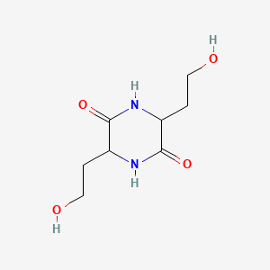 molecular formula C8H14N2O4 B1617820 3,6-Bis(2-hydroxyethyl)-2,5-piperazinedione CAS No. 50975-79-6