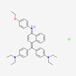molecular formula C39H44ClN3O B1617835 n-[(1e)-4-{Bis[4-(diethylamino)phenyl]methylidene}naphthalen-1(4h)-ylidene]-4-ethoxyanilinium chloride CAS No. 73309-46-3