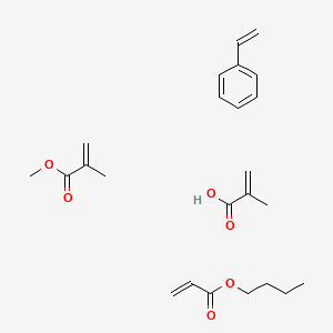 2-Propenoic acid, 2-methyl-, polymer with butyl 2-propenoate, ethenylbenzene and methyl 2-methyl-2-propenoate