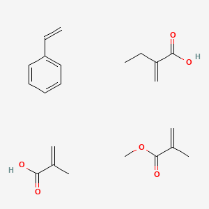 Methacrylic acid, methyl methacrylate, ethyl acrylate, ethenylbenzene