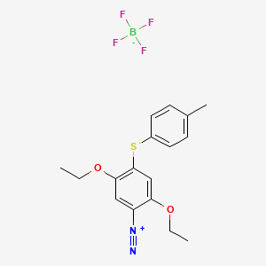 molecular formula C17H19BF4N2O2S B1617849 2,5-Diethoxy-4-(p-tolylthio)benzenediazonium tetrafluoroborate CAS No. 41749-18-2