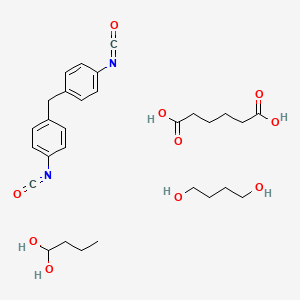 Hexanedioic acid, polymer with butanediol, 1,4-butanediol and 1,1'-methylenebis(4-isocyanatobenzene)