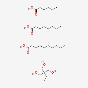 Decanoic acid, mixed esters with hexanoic acid, octanoic acid and trimethylolpropane