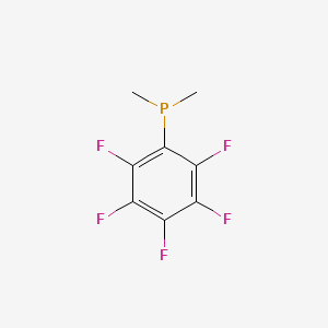 molecular formula C8H6F5P B1617860 Phosphine, dimethyl(pentafluorophenyl)- CAS No. 5075-61-6