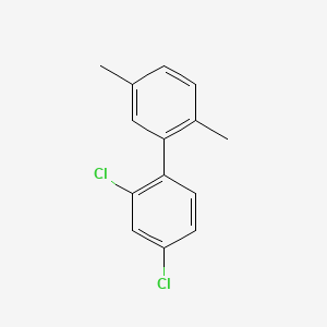 molecular formula C14H12Cl2 B1617866 2,4-Dichloro-1-(2,5-dimethylphenyl)benzene CAS No. 69299-48-5