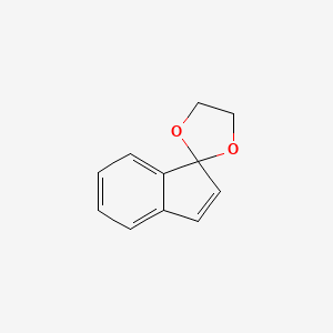 molecular formula C11H10O2 B1617878 Indenone ethylene ketal CAS No. 6710-43-6