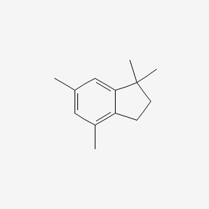 molecular formula C13H18 B1617879 1H-Indene, 2,3-dihydro-1,1,4,6-tetramethyl- CAS No. 941-60-6