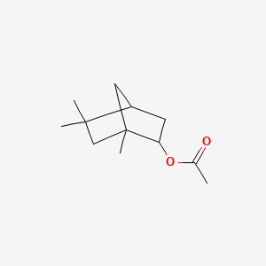 molecular formula C12H20O2 B1617880 1,5,5-Trimethylbicyclo[2.2.1]hept-2-YL acetate CAS No. 62034-03-1