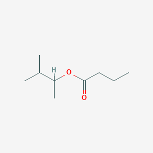 molecular formula C9H18O2 B1617886 Butanoic acid, 1,2-dimethylpropyl ester CAS No. 88736-68-9