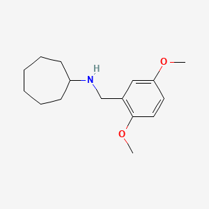 molecular formula C16H25NO2 B1617890 N-(2,5-二甲氧基苄基)环庚胺 CAS No. 355817-34-4