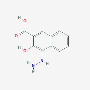 molecular formula C11H10N2O3 B1617894 4-Hydrazinyl-3-hydroxynaphthalene-2-carboxylic acid CAS No. 333395-43-0