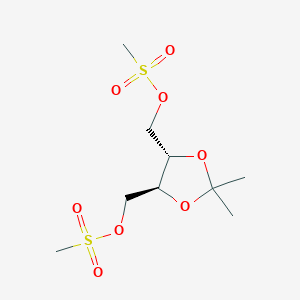 molecular formula C9H18O8S2 B1617901 [(4s,5s)-2,2-Dimethyl-1,3-dioxolane-4,5-diyl]dimethanediyl dimethanesulfonate CAS No. 4248-74-2