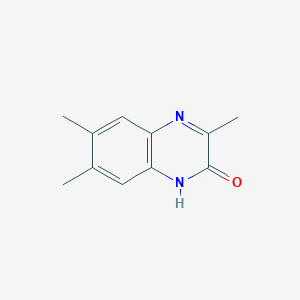 molecular formula C11H12N2O B1617902 3,6,7-三甲基喹喔啉-2-醇 CAS No. 28082-86-2