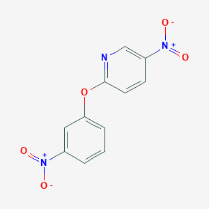 molecular formula C11H7N3O5 B1617903 5-Nitro-2-(3-nitrophenoxy)pyridine CAS No. 6960-10-7