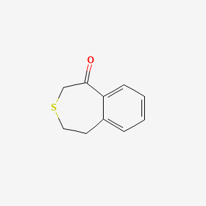 molecular formula C10H10OS B1617913 1,2,4,5-Tetrahydro-3-benzothiepin-1-one CAS No. 51659-38-2
