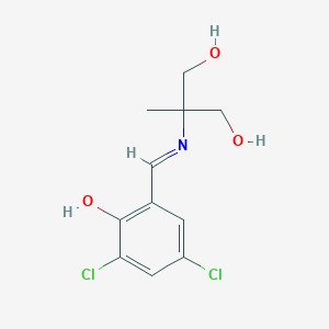 molecular formula C11H13Cl2NO3 B1617919 2-[(3,5-Dichloro-2-hydroxybenzylidene)amino]-2-methylpropane-1,3-diol CAS No. 218144-82-2