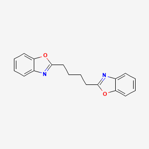 molecular formula C18H16N2O2 B1617920 Benzoxazole, 2,2'-(1,4-butanediyl)bis- CAS No. 2008-10-8
