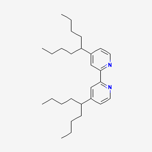 molecular formula C28H44N2 B1617924 4,4'-Bis(1-butylpentyl)-2,2'-bipyridine CAS No. 72230-93-4