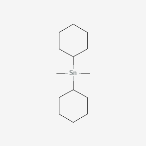 molecular formula C14H28Sn B1617934 Dicyclohexyldimethyltin CAS No. 35569-06-3