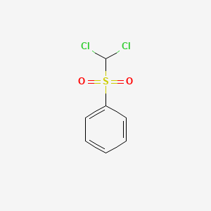 molecular formula C7H6Cl2O2S B1617935 Sulfone, dichloromethyl phenyl CAS No. 31540-74-6