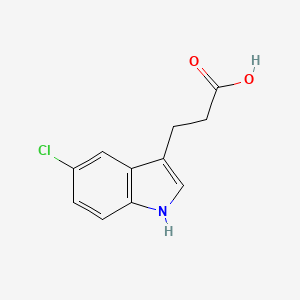 molecular formula C11H10ClNO2 B1617940 3-(5-chloro-1H-indol-3-yl)propanoic Acid CAS No. 54904-22-2