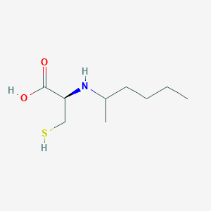(2R)-2-(hexan-2-ylamino)-3-sulfanylpropanoic acid