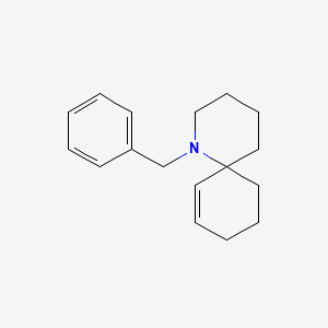 molecular formula C17H23N B1617945 1-Azaspiro(5.5)undec-7-ene, 1-(phenylmethyl)- CAS No. 86817-85-8