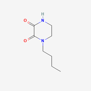 molecular formula C8H14N2O2 B1617957 2,3-Piperazinedione, 1-butyl- CAS No. 2385-28-6