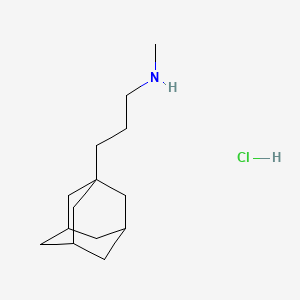 molecular formula C14H26ClN B1617977 Adamantane, 1-(3-methylaminopropyl)-, hydrochloride CAS No. 31898-02-9