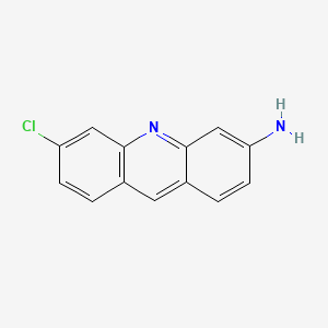 molecular formula C13H9ClN2 B1617980 Acridine, 3-amino-6-chloro- CAS No. 40505-21-3