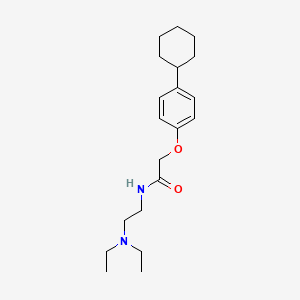 ACETAMIDE, 2-(p-CYCLOHEXYLPHENOXY)-N-(2-(DIETHYLAMINO)ETHYL)-