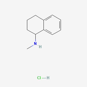 molecular formula C11H16ClN B1617989 N-methyl-1,2,3,4-tetrahydronaphthalen-1-amine hydrochloride CAS No. 64037-95-2