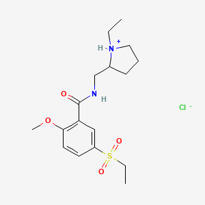 N-((1-Ethyl-2-pyrrolidinyl)methyl)-2-methoxy-5-ethylsulfonylbenzamide hydrochloride