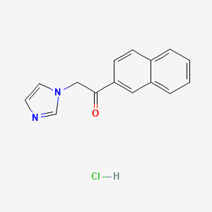 molecular formula C15H13ClN2O B1617997 Nafimidone hydrochloride CAS No. 70891-37-1