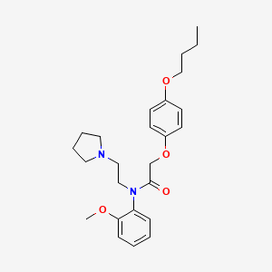 molecular formula C25H34N2O4 B1618005 Fexicaine CAS No. 54063-46-6