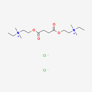 molecular formula C16H34Cl2N2O4 B1618033 Suxethonium Chloride CAS No. 54063-57-9